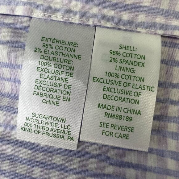 Lilly Pulitzer Dress Women 8 Olivet Stretch Midi Gingham Pocket Party Core Ni - Picture 14 of 16